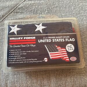 NEW in package Valley Forge 3x5 Flag Woven Embroidered Made in USA NEW